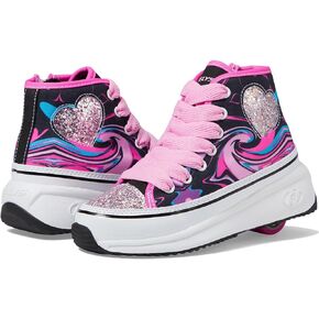 HEELYS Girl's Veloz Chi (Little Kid/Big Kid/Adult) Black/Pink 4 Big Kid (Women's 5) M