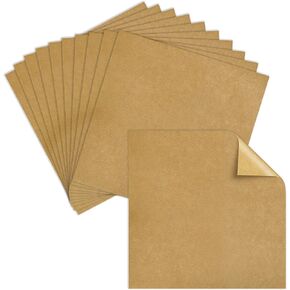 Kraft Paper Deli Sheets, 12" x 12", Greaseproof Food Basket Liner Sheets, Pre-cut Sandwich Wrappers, Naturally Grease Proof Food Mats, by Better Kitchen Products (100)