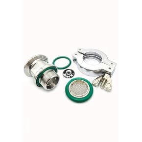 Adapter 1"-20 thread to male NPT 1/2" fits (only fit New Style Pump wi/Oil Slight Glass) Pump Models 1402 1405 1376 similar to 1393G outlet side modified from KF25 to 1/2" MNPT thread (Pack of 1 pcs)