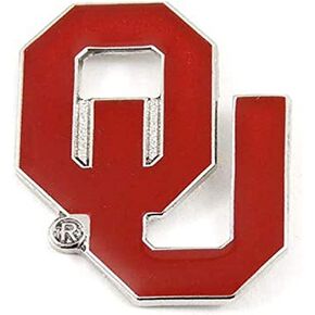Aminco NCAA Oklahoma Sooners Team Logo Pin, Team Color