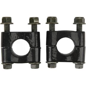 Motorcycle Handlebar Risers, 1 Pair 7/8" 22mm Aluminium Universal Handlebar Riser Clamp Single Hole Handle Bar Mount Clamp Replacement for Motorcycle with 22mm Handlebars