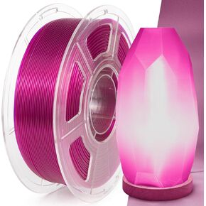Clear 3D Printer Filament 1.75mm, High Speed PLA Filament for 30-300mm/s, High Light Transmittance Clear PLA Filament, Transparent PLA Filament 1kg(2.2lbs) Spool