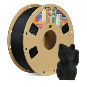 OVERTURE PLA Matte 3D Printer Filament 1.75mm, Matte PLA 1kg Cardboard Spool (2.2lbs), Dimensional Accuracy +/- 0.02 mm (Matte Blue)