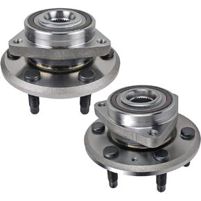 513277 Front/Rear 2PCS Wheel Bearing and Hub Assembly Compatible with Chevy Traverse 2009-2017, Buick Enclave 2008-2017, GMC Acadia/Limited, Saturn Outlook 2007 2008 2009 2010, 6 Lug w/ABS