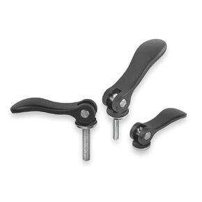 04232-101106X30 Cam Levers with M6 External Thread, Metric, Steel Surface Finish, 30 mm Screw Length, Size 1