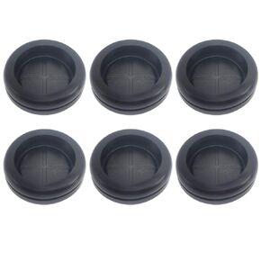 Rubber Grommet, Rubber Grommets for Wiring, 2-1/8" ID, 2-1/2" Drill Hole, Rubber Hole Plugs, Synthetic Wire Grommets Protector, Firewall Plug Grommet, Double-Sided - 4 Pack