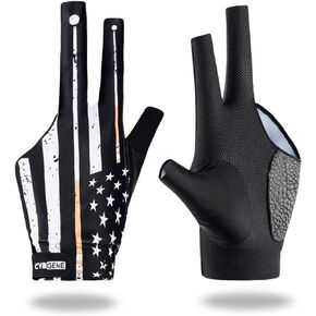 Billiard Pool Glove for Left Hand (1 Pc) 3 Finger, Quick-Dry Breathable, Shooters Snooker Cue Sport Glove
