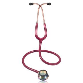Scienlodic Double-Sided Stethoscope with Ear Tips, Professional Stethoscope for Doctor Nurse Clinical Student Use, Customized Gold-Plated High-end - Light Pink