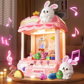 Toys Claw Machine for Kids Adults with Sound LED Light, Vending Machine Grabber Prize Dispenser Toys, Unicorns Claw Machine Toys Electric Arcade Claw Game, Birthday Girls Gift