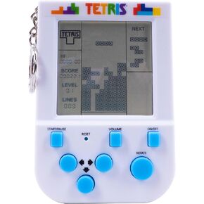 Tetris Keyring Handheld Arcade Game - Retro Mini Portable Handheld Tetris Game for Kids and Adults. Original Gameplay Including Original Tetris Sounds. Officially Licensed Tetris Game.
