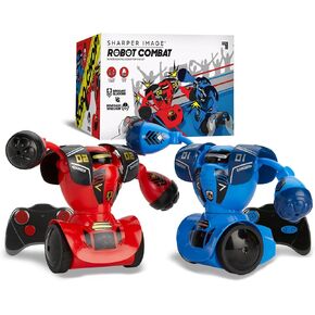 Sharper Image Robot Combat Set [2023 Amazon Exclusive] 2-Player Remote Control RC Battle Robots, LED Lights & Sound Effects, Wireless Infrared Technology, Fun Electronic Fighting Kids & Family Game