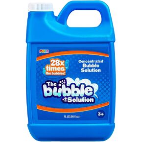 JOYIN 1L/33.8 oz Bubble Concentrated Solution Refills (up to 7.4 Gallon) RefillMixture for Bubble Machine, Blaster, Blower