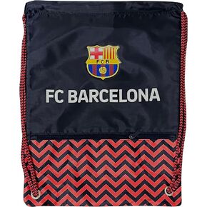 Icon Sports (ICOZ7) FC Barcelona Drawstring Cinch Bag, Navy, One Size