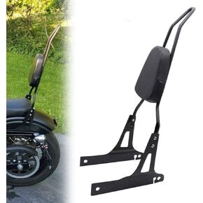 مسند ظهر للمقعد الخلفي للدراجة النارية سيسي بار مسند للظهر لدراجة Harley-Davidson Dyna Fxd Fxdb Fxdc Fxdl Streetbob واسع الإنزلاق منخفض رايدر