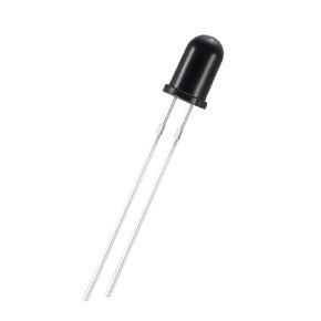 uxcell 30pcs 5mm 940nm Infrared Receiver Diode DC1.2-1.3V LED IR Receiver Light Emitting Diodes Black Round Head