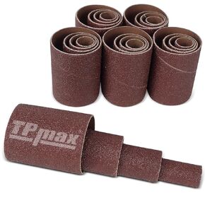 28-Piece Sanding Drum and Sleeve Kit for Drill - 2-Inch Length - Assorted Grits - Diameters of 1/2 in, 3/4 in, 1 in, and 1-1/2 inches