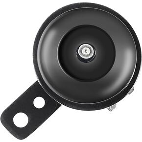 12V Motorcycle Horn, Electric Horns 110db Auto Horns Loud kit Waterproof Round Super Loud Horn Speakers Black
