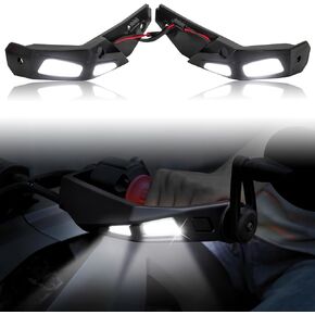 SAUTVS Handguards LED Lights for Can Am Ryker, Aluminum Hand Guards LED Lights Lamps Lighting Kit for Can-Am Ryker 600 900 Sport Rally All Models Accessories (2PCS, Replace #219400820)
