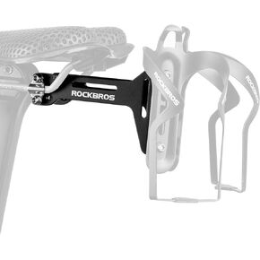 ROCKBROS Bike Water Bottle Cages Saddle Cage Converter with Adjustable Angle Aluminum Alloy Lightweight Bicycle Bottle Holder Saddle Mount Adapter Suitable for Road Bike MTB