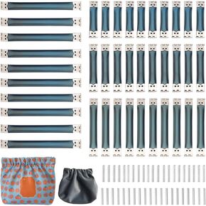 PH PandaHall 40 pcs 4 Sizes 6/4.7/4/3 inch Metal Internal Flex Frame Kiss Clasp for Bag Coin Purse DIY Handbag Hinges, Antique Bronze