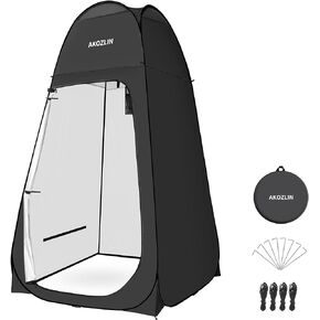 AKOZLIN Portable Pop Up Shower Tent Instant Privacy Dressing Changing Tent Outdoor Shower Room Camp Toilet Tent