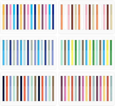 BAYTORY 960Pcs Transparent Highlighter Tape Reusable, Clear Sticky Tabs for Annotating Books, Long Highlighting Strips Page Markers Index Tabs, Sticky Notes Aesthetic Office School Supplies in Kuwait
