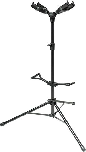 Guitar Stand Adjustable for Acoustic, Electric, Bass Guitars and Banjos, Black (Double) in Saudi Arabia