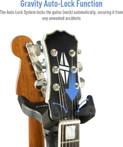 Guitar Stand Adjustable for Acoustic, Electric, Bass Guitars and Banjos, Black (Double) in Saudi Arabia