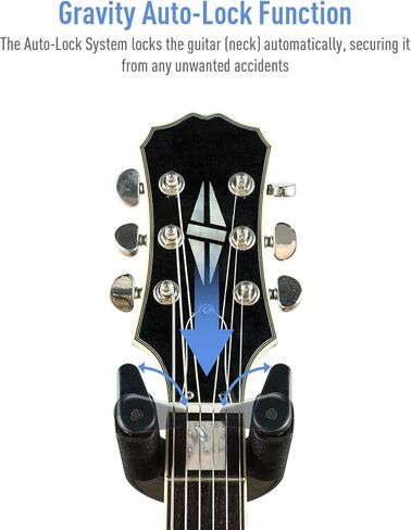 حامل جيتار قابل للتعديل للجيتار الصوتي والكهربائي والباس والبانجو، أسود (مزدوج) in Kuwait