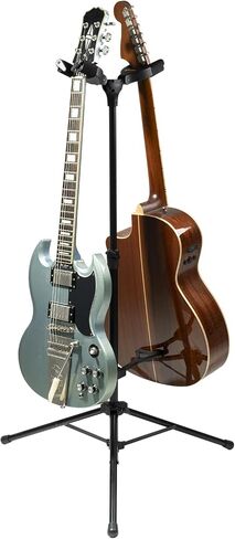 Guitar Stand Adjustable for Acoustic, Electric, Bass Guitars and Banjos, Black (Double) in Saudi Arabia