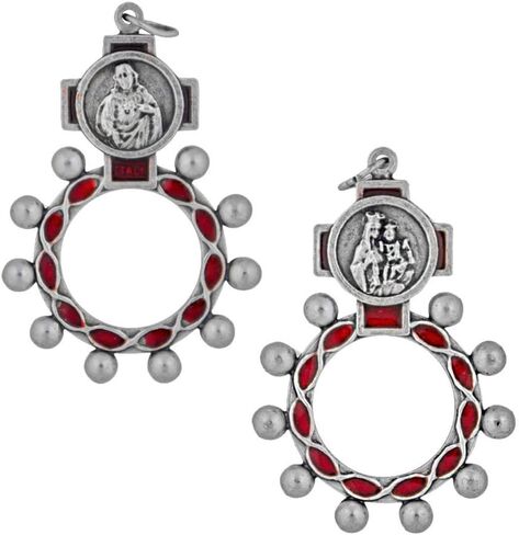 2" Traditional Rosary Ring | 6 Dual Holy Subjects | Prayer Accessories | Catholic Gift for Confirmation | Christian Home Goods in Saudi Arabia