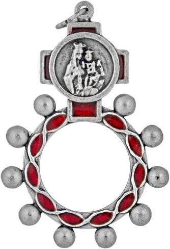 2" Traditional Rosary Ring | 6 Dual Holy Subjects | Prayer Accessories | Catholic Gift for Confirmation | Christian Home Goods in Saudi Arabia