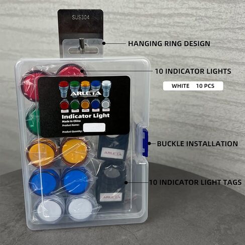 الجهد 12 فولت/24 فولت/110 فولت/120 فولت الحالي 20mA توفير الطاقة مؤشر LED ضوء تصاعد ثقب حجم 22 مللي متر (7/8 بوصة) أخضر 10 قطعة in Kuwait