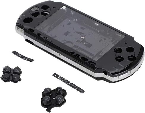 حافظة وحدة التحكم في الألعاب، حافظة وحدة التحكم في الألعاب، غطاء حماية كامل لوحدة التحكم في الألعاب لقفص شل بديل PSP3000 (أسود) in Kuwait