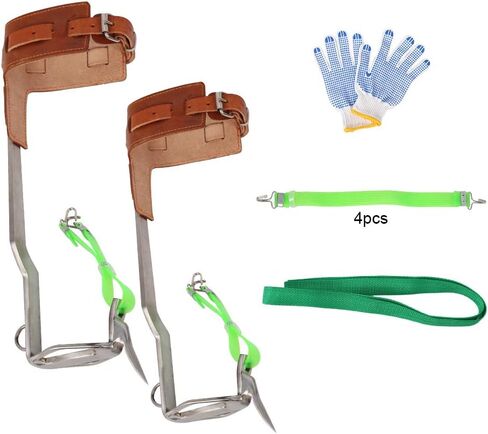 مسامير تسلق الأشجار من الفولاذ المقاوم للصدأ - وسادات رماحات الأشجار، أدوات تسلق خطوات التسلق، أداة مناسبة لمعدات صيد قطف الفاكهة وقطع الأشجار على ارتفاعات عالية in Kuwait