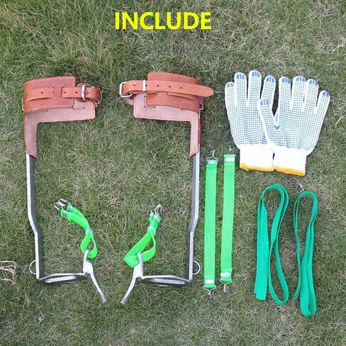 مسامير تسلق الأشجار من الفولاذ المقاوم للصدأ - وسادات رماحات الأشجار، أدوات تسلق خطوات التسلق، أداة مناسبة لمعدات صيد قطف الفاكهة وقطع الأشجار على ارتفاعات عالية in Kuwait