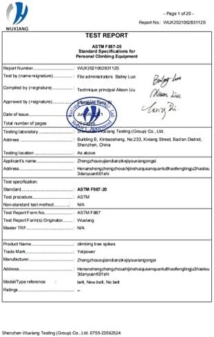 مسامير تسلق الأشجار من الفولاذ المقاوم للصدأ - وسادات رماحات الأشجار، أدوات تسلق خطوات التسلق، أداة مناسبة لمعدات صيد قطف الفاكهة وقطع الأشجار على ارتفاعات عالية in Kuwait