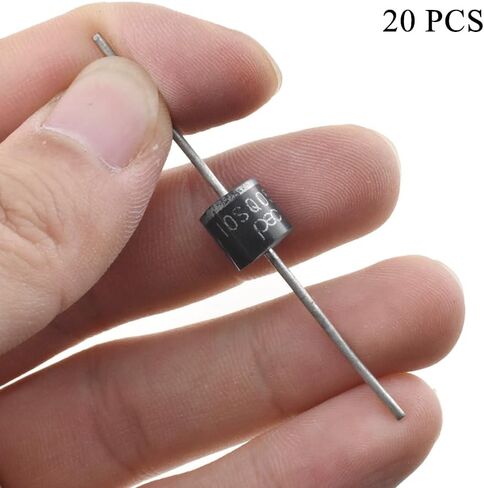 acoeitl 10sq050 الانتعاش الإلكترونية المعدل الثنائيات المحورية 10a 50v سهلة إرفاق لحام إبقاء الضباب مشرق سلك بدوره إشارات الفرامل تشغيل أضواء لشحن الألواح الشمسية متنقل شاحن بطارية السيارة 20 قطع in Kuwait