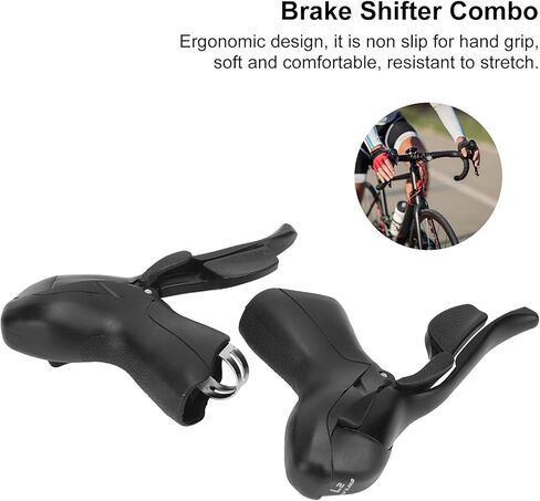 أذرع فرامل ناقل الحركة للدراجة، مجموعة ناقل فرامل مريحة خفيفة الوزن 2 × 10 لدراجة الطريق in Kuwait