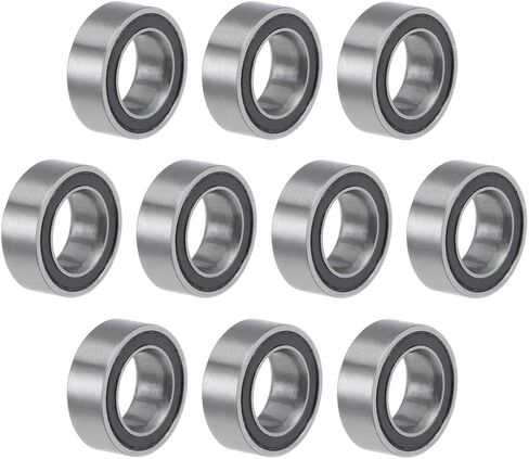 uxcell MR74-2RS Deep Groove Ball Bearings 4mm Inner Dia 7mm OD 2.5mm Bore Double Sealed Chrome Steel Z2 10pcs in Saudi Arabia
