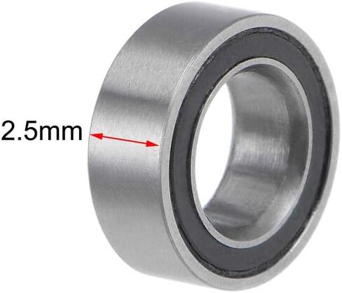 uxcell MR74-2RS Deep Groove Ball Bearings 4mm Inner Dia 7mm OD 2.5mm Bore Double Sealed Chrome Steel Z2 10pcs in Saudi Arabia
