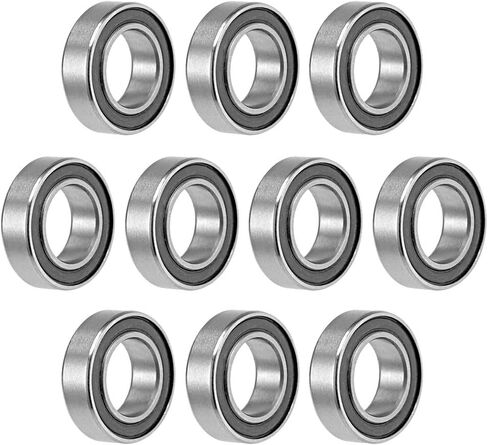 uxcell MR74-2RS Deep Groove Ball Bearings 4mm Inner Dia 7mm OD 2.5mm Bore Double Sealed Chrome Steel Z2 10pcs in Saudi Arabia