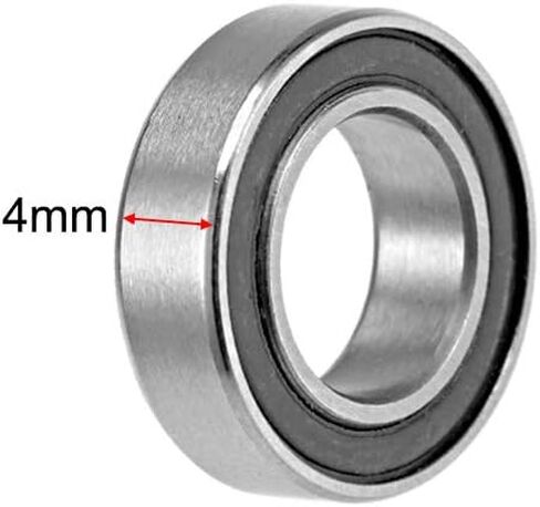 uxcell MR74-2RS Deep Groove Ball Bearings 4mm Inner Dia 7mm OD 2.5mm Bore Double Sealed Chrome Steel Z2 10pcs in Saudi Arabia