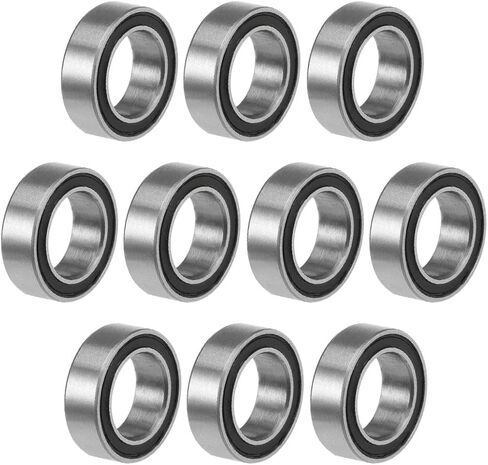 uxcell MR74-2RS Deep Groove Ball Bearings 4mm Inner Dia 7mm OD 2.5mm Bore Double Sealed Chrome Steel Z2 10pcs in Saudi Arabia