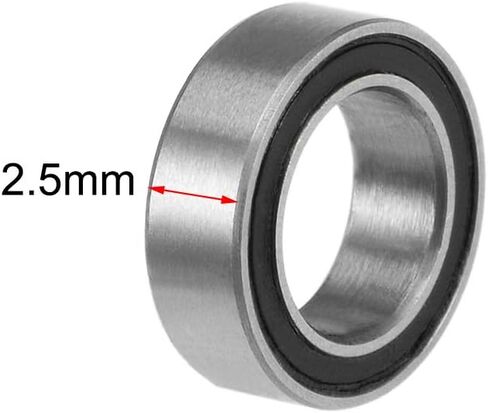 uxcell MR74-2RS Deep Groove Ball Bearings 4mm Inner Dia 7mm OD 2.5mm Bore Double Sealed Chrome Steel Z2 10pcs in Saudi Arabia