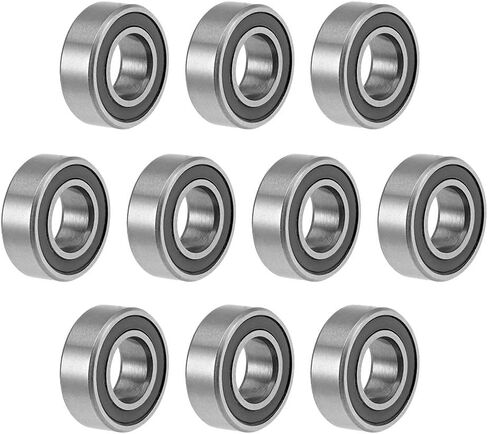 uxcell MR74-2RS Deep Groove Ball Bearings 4mm Inner Dia 7mm OD 2.5mm Bore Double Sealed Chrome Steel Z2 10pcs in Saudi Arabia