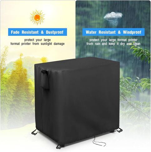 غطاء طابعة كبير الحجم، غطاء واقي لطابعة HP DesignJet T650 كبيرة الحجم مقاس 24 بوصة، غطاء مقاوم للماء والغبار للطابعة واسعة التنسيق/طابعة الراسمة in Kuwait