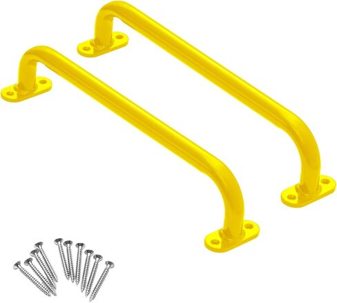 Dunzy 2 Pcs 17.72 Inch Playground Accessories Metal Safety Handles with Screw Playground Handles Playground Safety Handles Playhouse Accessories for Swing Set Treehouse Playground(Green) in Saudi Arabia