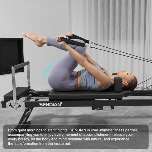 Foldable Pilates Equipment for Home Workouts,Pilates Reformer Machine for Home and Gym with Springs, Pilates Exercise Equipment with Jump Board in Saudi Arabia