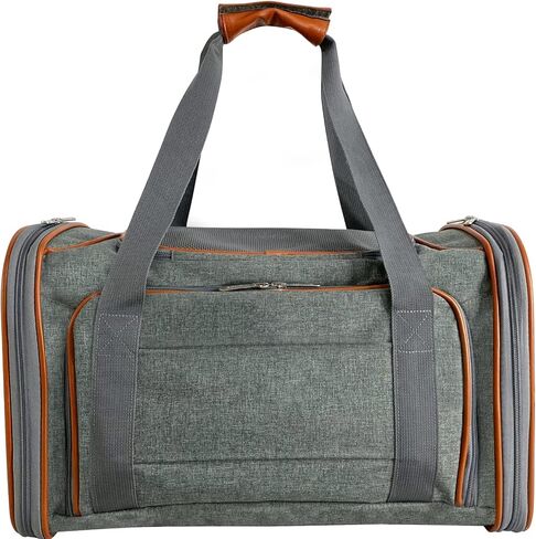 Mr. Peanut's Platinum Series Double Expandable Airline Approved Soft Sided Pet Carrier, Luxury Travel Tote with Premium Self Locking Zippers, 18LX10.4WX11 H in Saudi Arabia